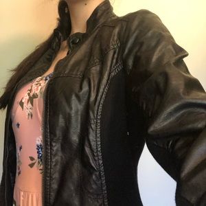 Monoreno Leather Jacket, Size S
